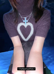 PROD 2024 Pre-spring Transparent Cross Punk Necklace