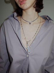 PROD 2024 Pre-spring Transparent Cross Punk Necklace