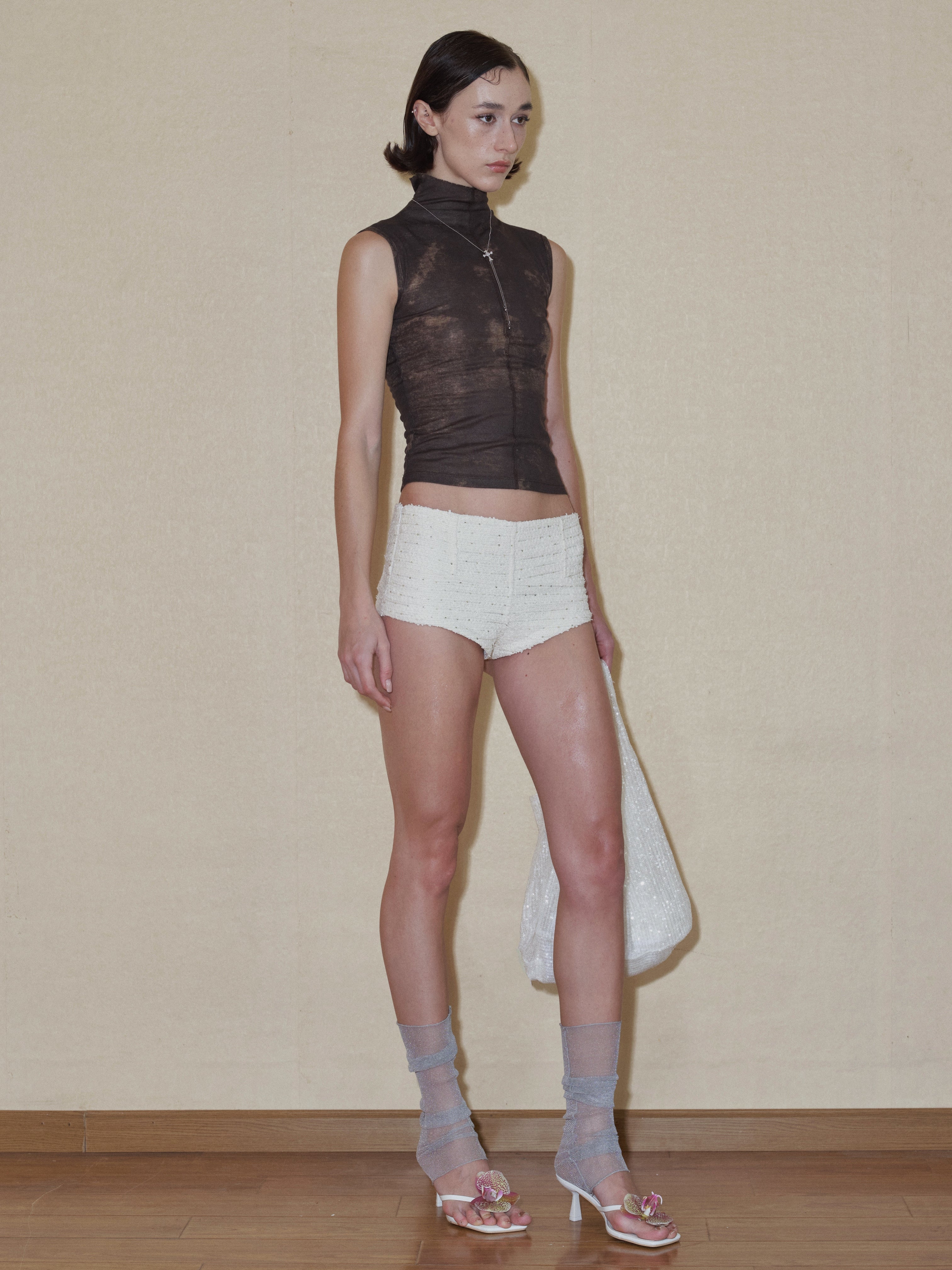 PROD 2024 Pre-spring Turtleneck Pattern Tank Top