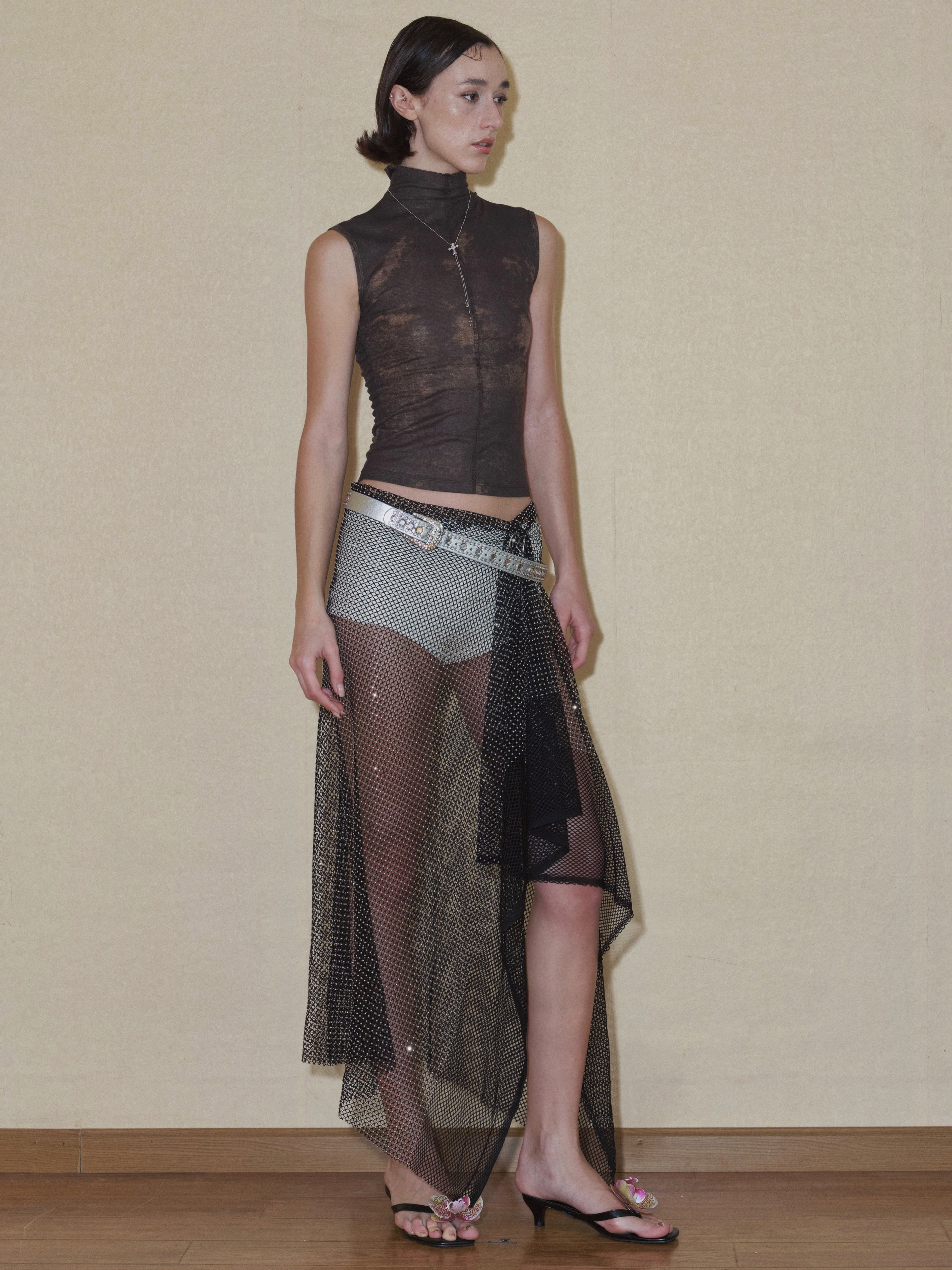 PROD 2024 Pre-spring Turtleneck Pattern Tank Top