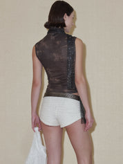 PROD 2024 Pre-spring Turtleneck Pattern Tank Top