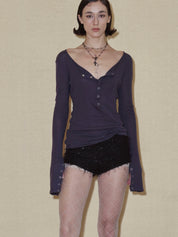 PROD 2024 Pre-spring XS / Black / Pre-order20%off（5-8days） Sequin Mini Shorts