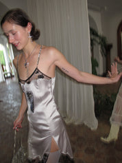 PROD 2024 Pre-spring XS / Light gray / In-stock Love Kitten Lace Cami Dress