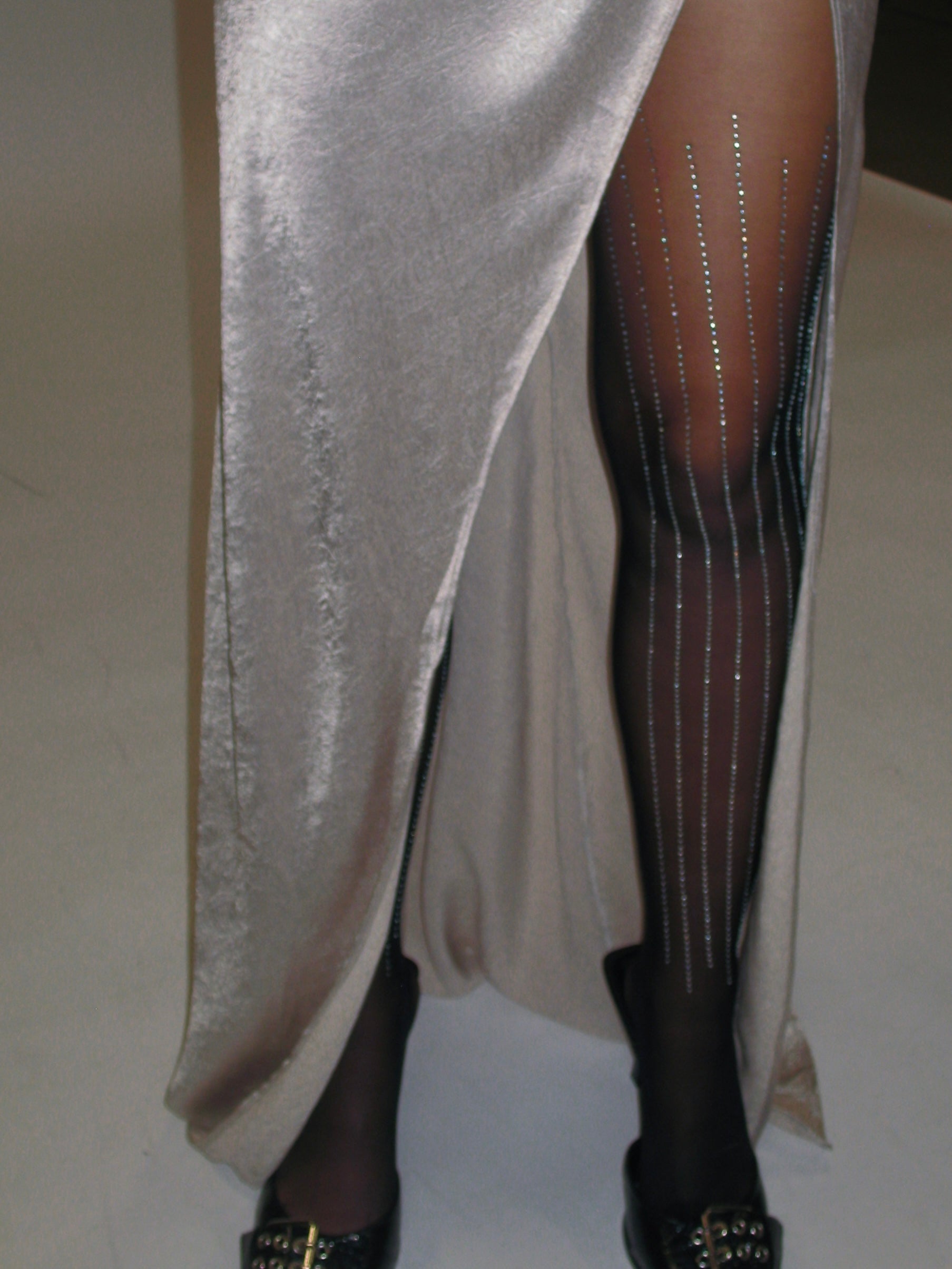 PROD 2025-1 Black / One-size / In-stock Shiny Rhinestone Tights