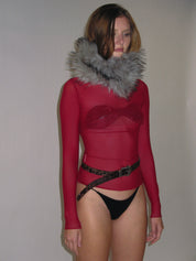 PROD 2025-1 Coffee / One-size / In-stock Leopard Engraved Head Punk Belt