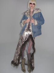 PROD 2025-1 Edge Fusion Faux Fur Denim Jacket