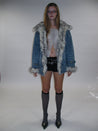 PROD 2025-1 Edge Fusion Faux Fur Denim Jacket