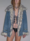 PROD 2025-1 Edge Fusion Faux Fur Denim Jacket