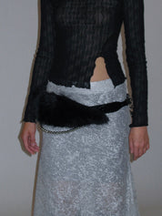 PROD 2025-1 Faux Fur Waist Wide Belt