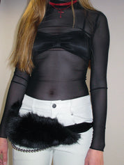 PROD 2025-1 Faux Fur Waist Wide Belt