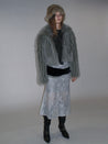 PROD 2025-1 Gray Plush Faux Fur Coat