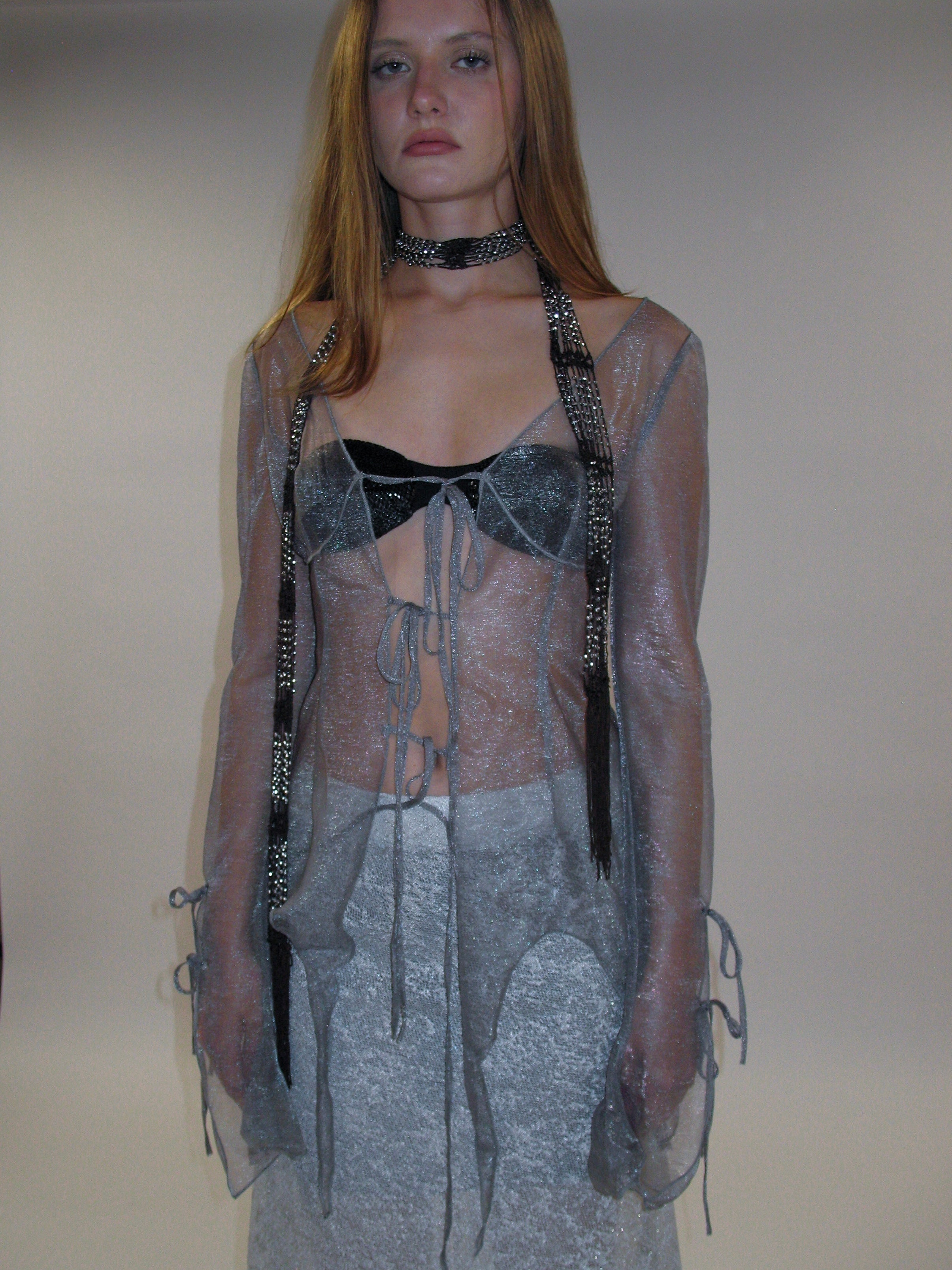  In-stock Ethereal Sheer Organza Top