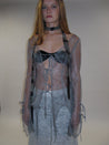 PROD 2025-1 Gray / XS / In-stock Ethereal Sheer Organza Top