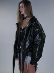 PROD 2025-1 Metropolitan Faux Leather Quilted Coat