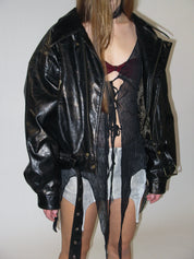 PROD 2025-1 Metropolitan Faux Leather Quilted Coat