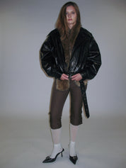 PROD 2025-1 Metropolitan Faux Leather Quilted Coat