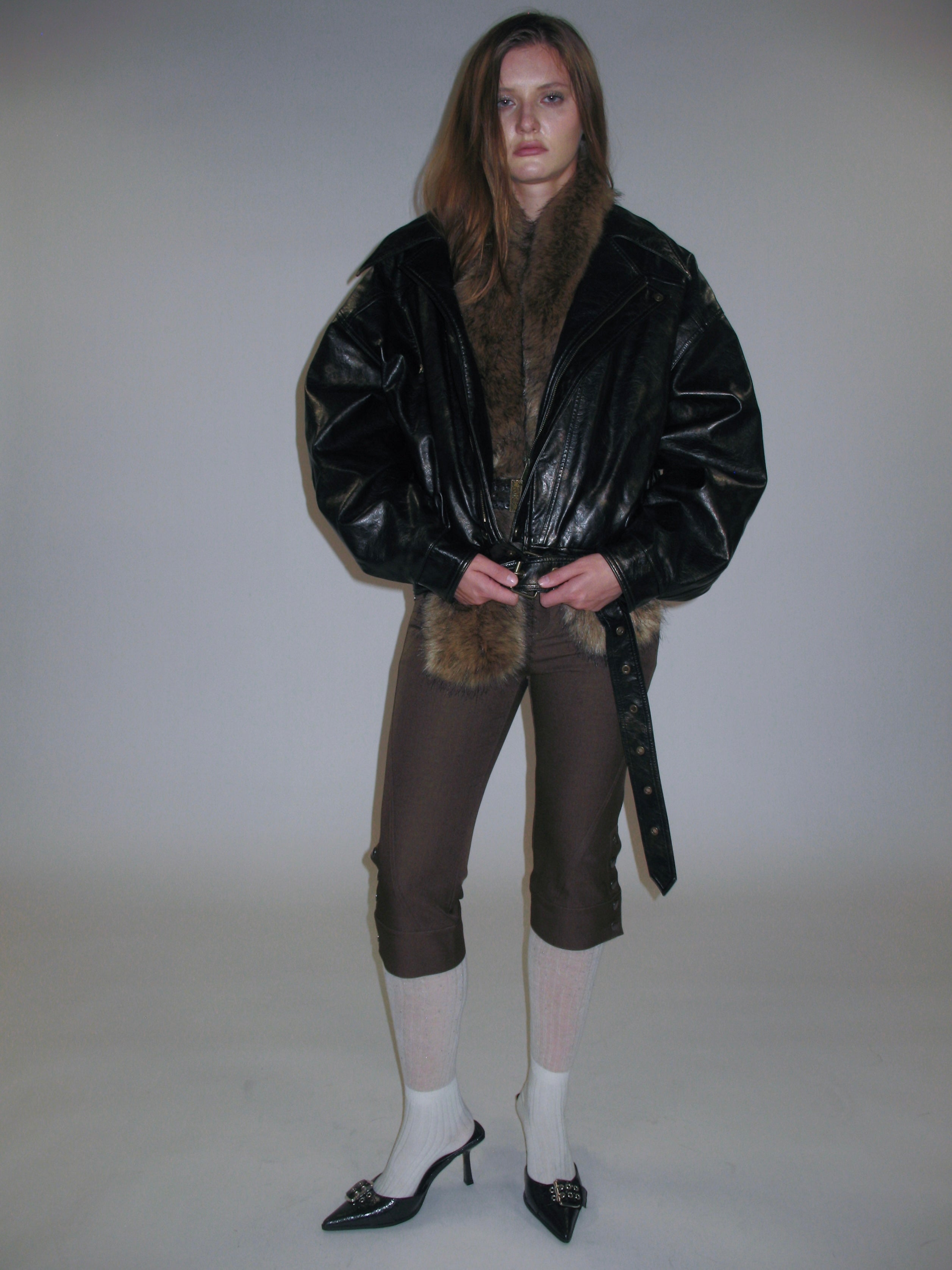 PROD 2025-1 Metropolitan Faux Leather Quilted Coat