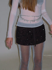 PROD 2025-1 Radiant Garnet Zip Mini Skirt