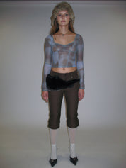 PROD 2025-1 Shadow Mesh V-Neck Layer/ Blue