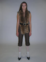 PROD 2025-1 Side Button Capri Pants/ Brown