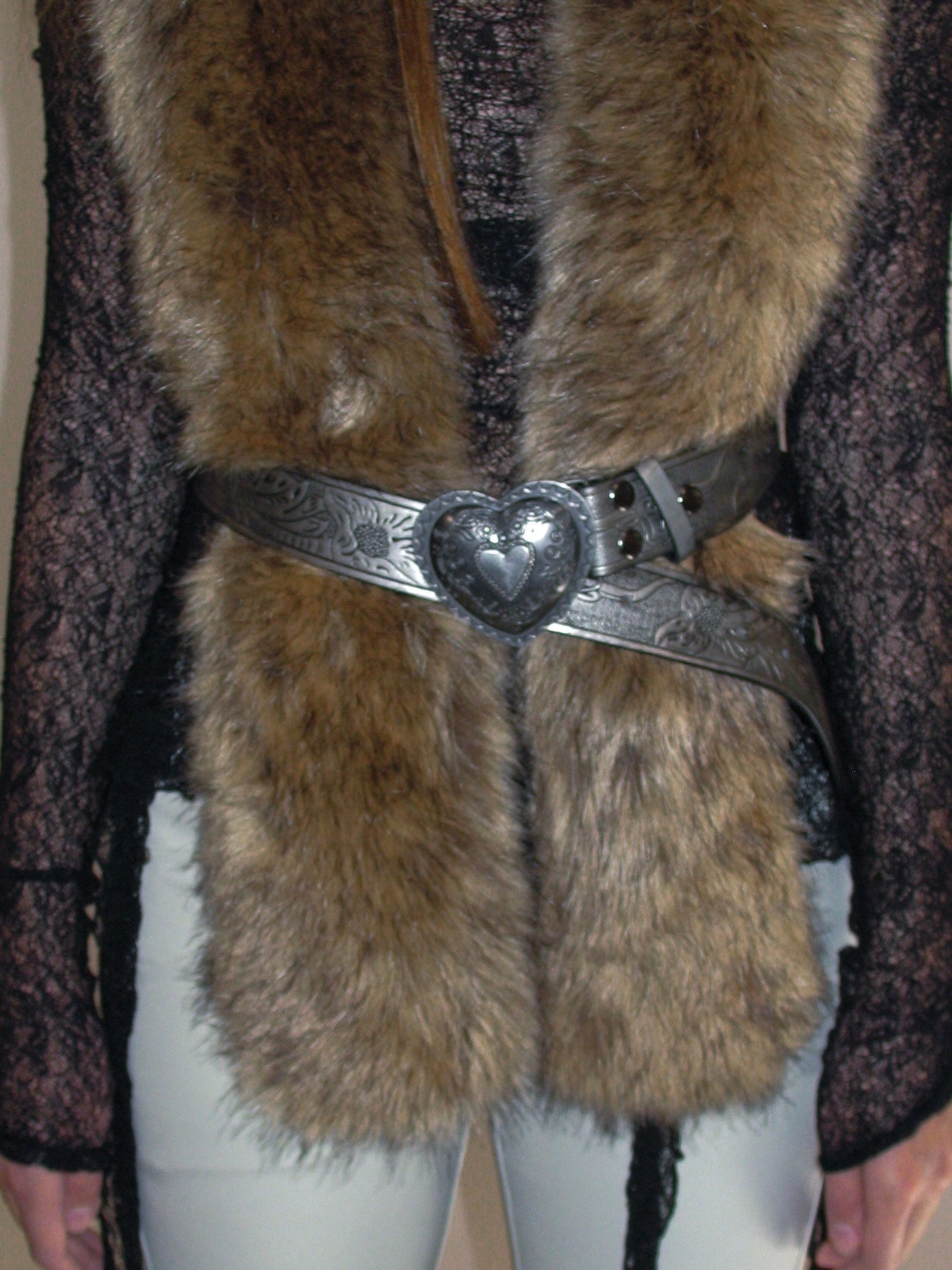 PROD 2025-1 Silver / One-size / In-stock Silver Love Heart Belt