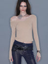 PROD 2025-2 Basic V-Neck Long-Sleeve/ Beige