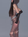 PROD 2025-2 Black / One size / In-stock Black Sheer Mesh Sleeves