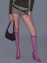 PROD 2025-2 Black+Purple+Red / One size / In-stock Knee-High Stockings