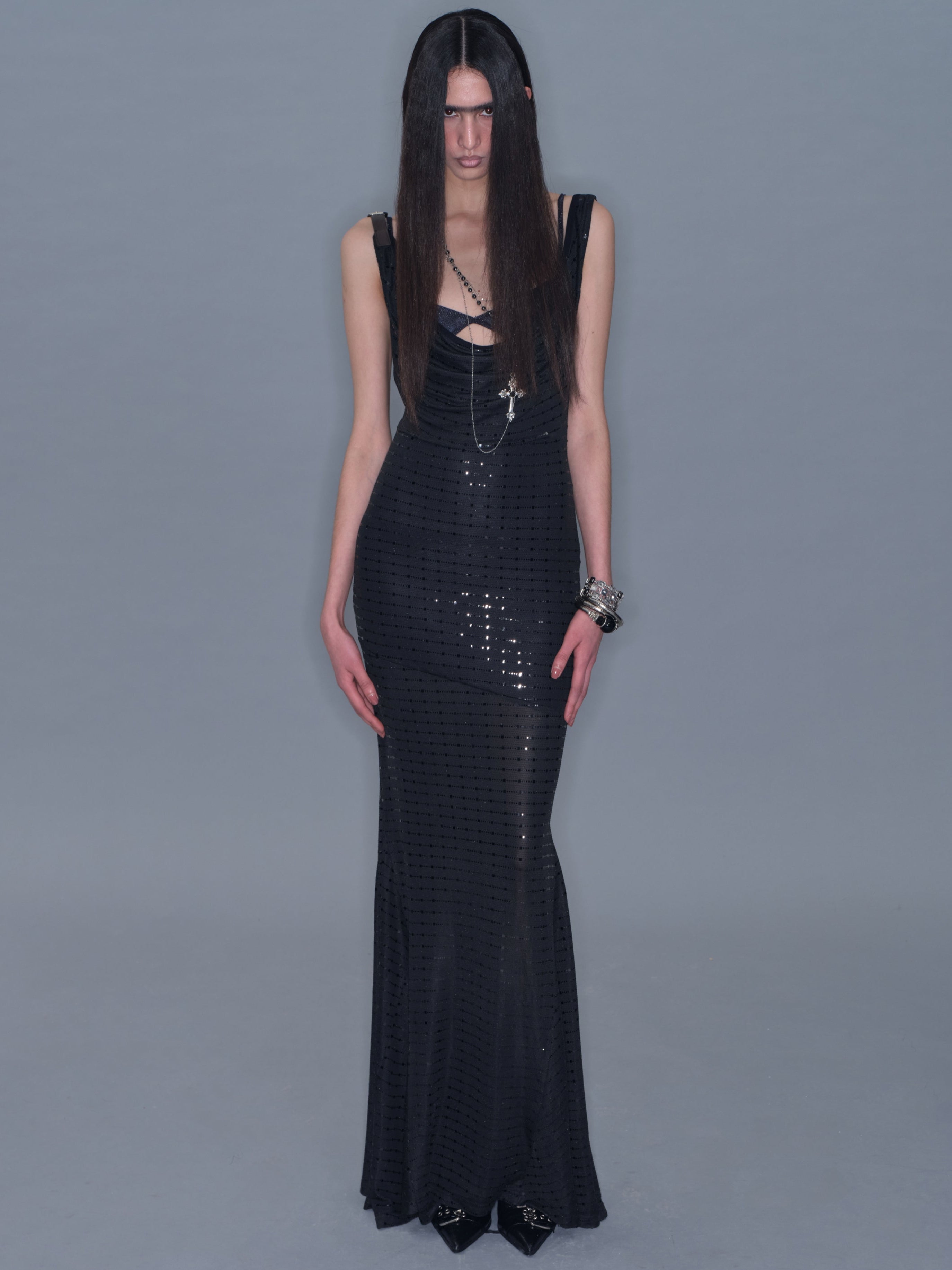 PROD 2025-2 Black / XS / Pre-order20%Off (7-14days) 2-in-1 Strapless Evening Gown