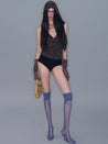 PROD 2025-2 Blue / One size / Pre-order20%Off (7-14days) Oily Slim Thigh High Stockings