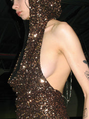 PROD 2025-2 Champagne / XS / In-stock Sparkle Hooded Tank