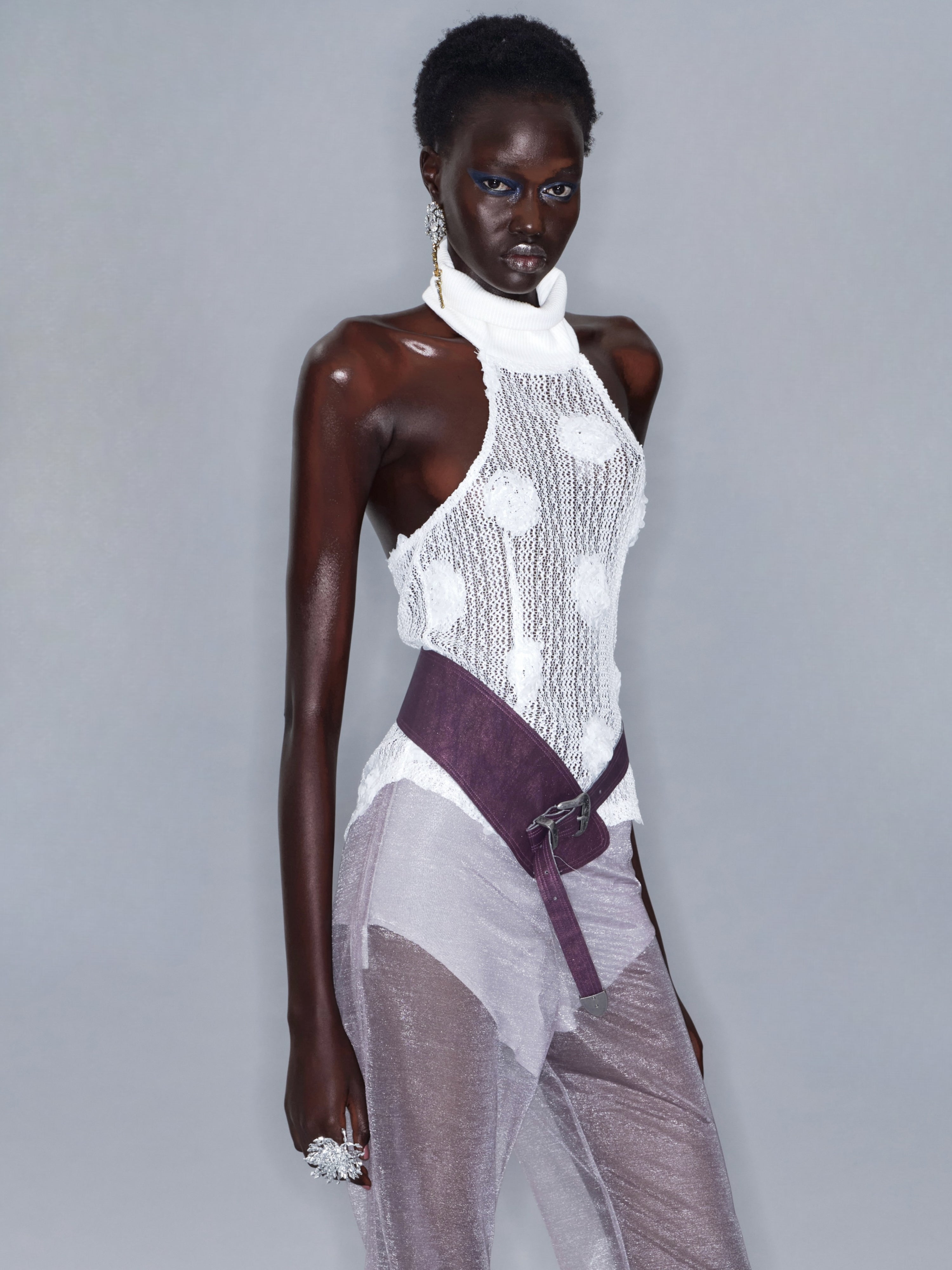 PROD 2025-2 Dark purple / One size / In-stock Buckle Strap Belt/ Dark Purple