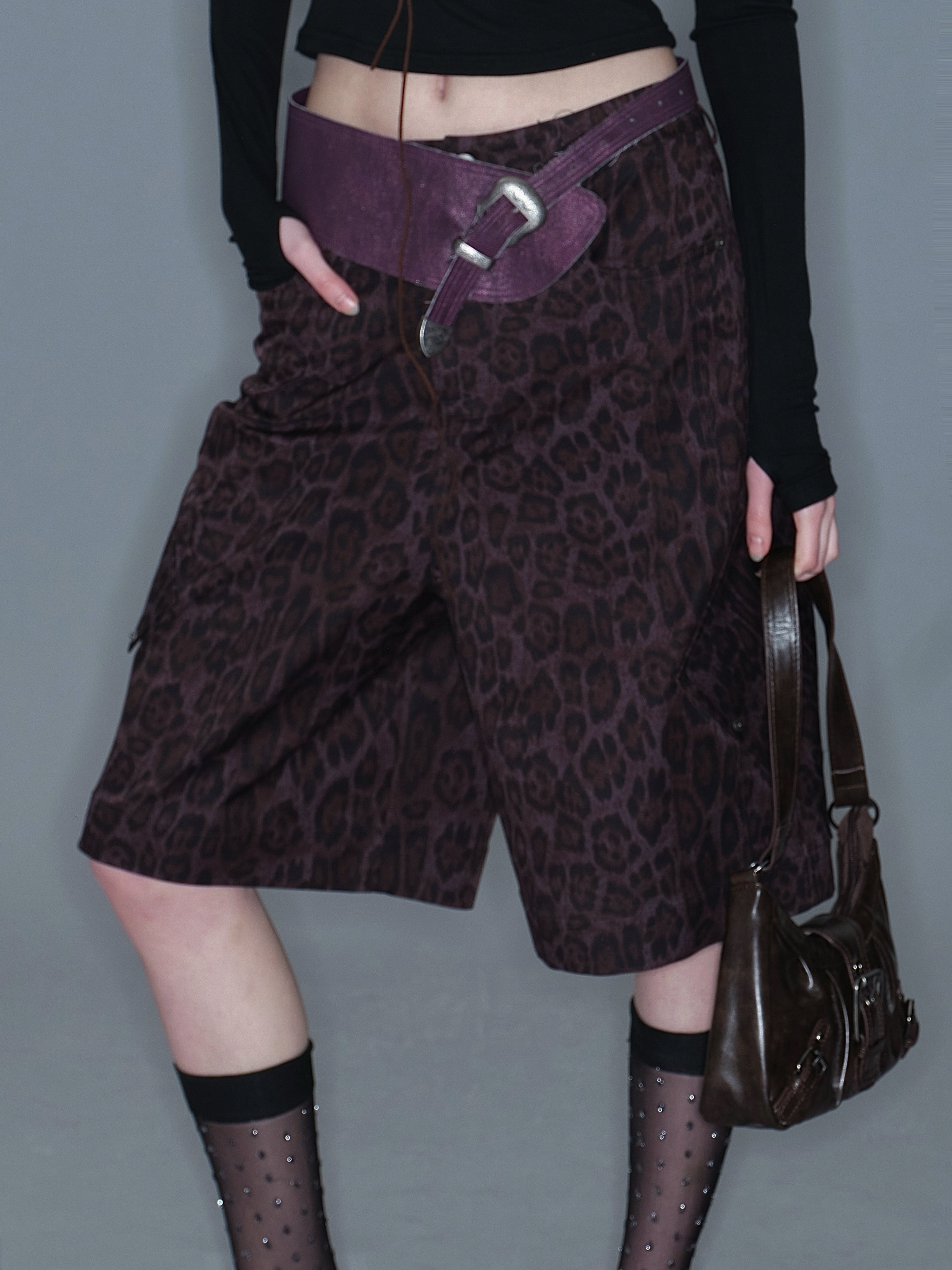 PROD 2025-2 Dark purple / One size / In-stock Buckle Strap Belt/ Dark Purple