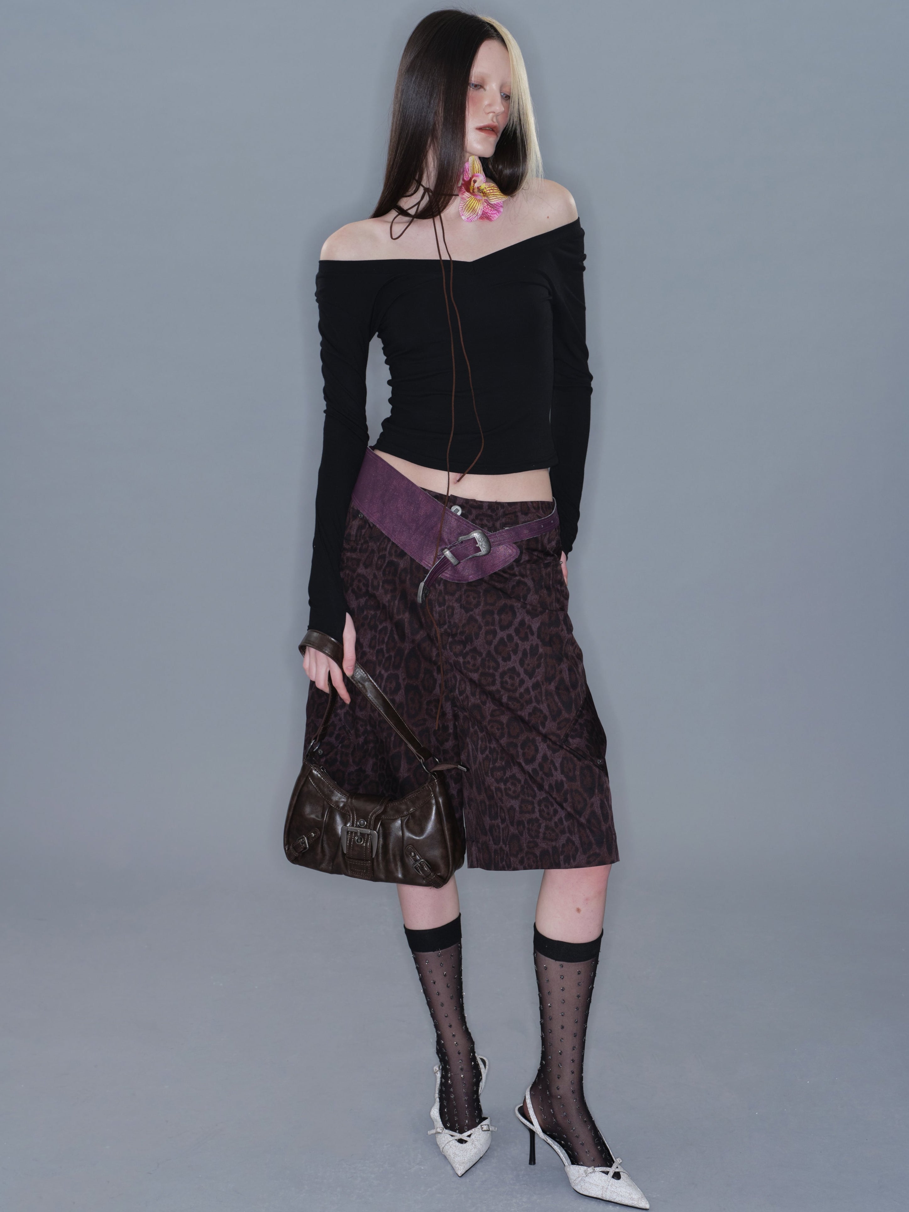 PROD 2025-2 Dark purple / One size / In-stock Buckle Strap Belt/ Dark Purple