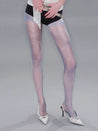 PROD 2025-2 Gray-blue / One size / Pre-order20%Off (7-14days) Sheer Sailboat Print Stockings