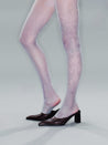 PROD 2025-2 Gray / One size / Pre-order20%Off (7-14days) Sheer Totem Print Tights