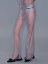 PROD 2025-2 Gray / XS / Pre-order20%Off (7-14days) Sheer Casual Flared Pants