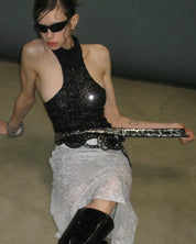 PROD 2025-2 High-Neck Sequin Tank Top