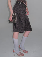 PROD 2025-2 Leopard Print Cropped Wide-Leg Pants