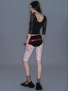 PROD 2025-2 Mesh Lace Cropped Leggings/ White