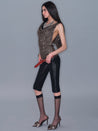 PROD 2025-2 Metallic Mid-Length Shorts/ Black