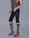 PROD 2025-2 Metallic Mid-Length Shorts/ Black