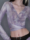 PROD 2025-2 Petal Sheer Mesh Tie Top