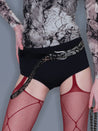 PROD 2025-2 Red / One size / Pre-order20%Off (7-14days) Red Garter Stockings Hollowed-out Design