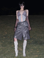 PROD 2025-2 Sequin Cropped Wide-Leg Pants