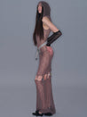 PROD 2025-2 Sheer Beaded Maxi Dress