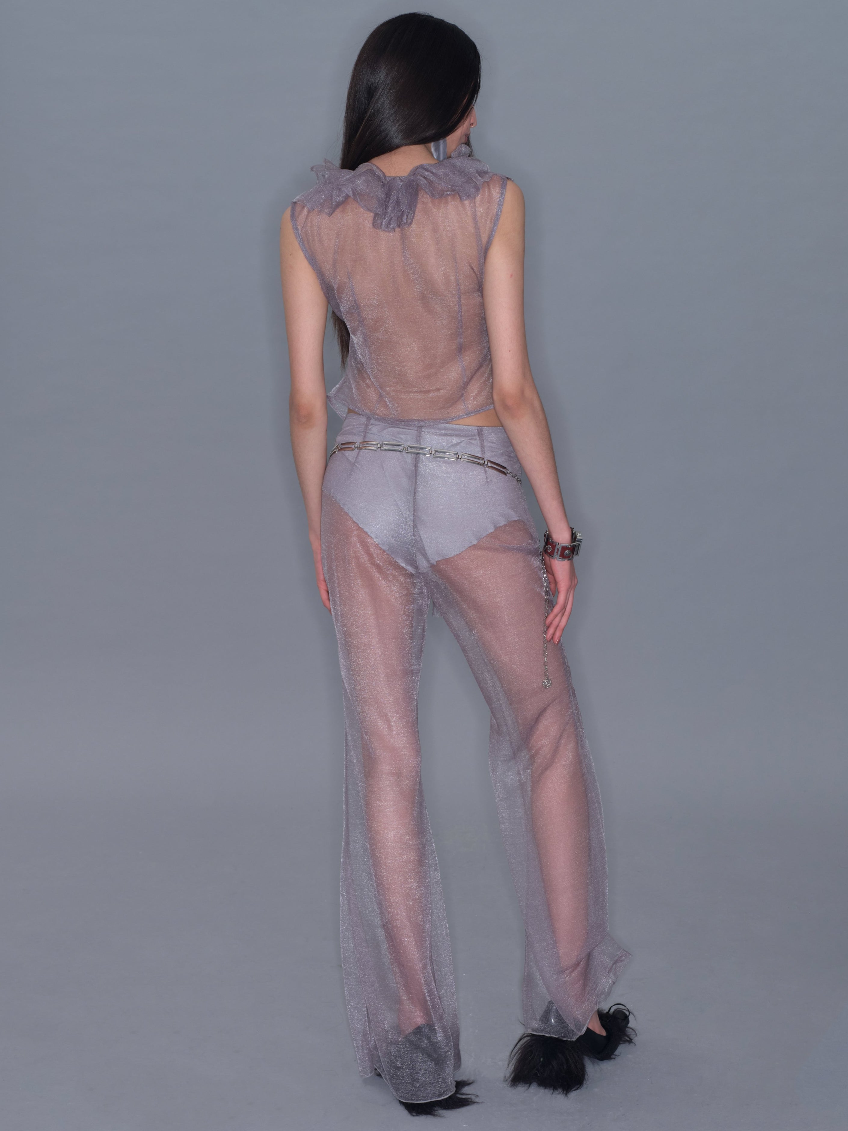 PROD 2025-2 Sheer Casual Flared Pants