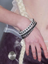 PROD 2025-2 White / One size / Pre-order20%Off (7-14days) Studded Multi-layer Bracelet