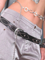 PROD 2026Fall Black / One size / In-stock Midnight Studded Belt