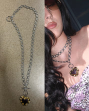 PROD 2026Fall Silver / In-stock Molten Heart Multi-Wear Necklace